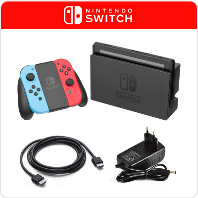 อุปกรณ์เกมส์พกพา Nintendo Switch (ครบเซ็ต)